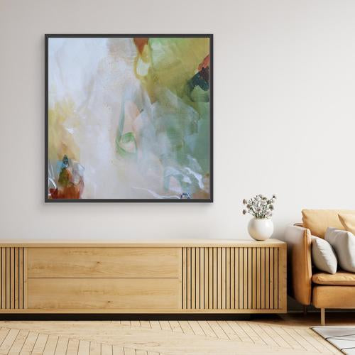 Into the Mist III - Framed Canvas Print by Susan Wooler