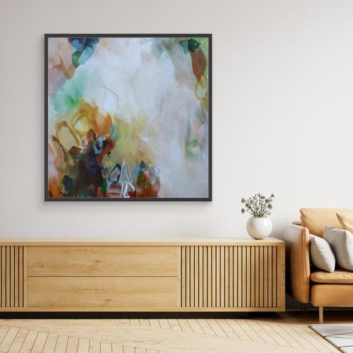 Into the Mist I - Framed Canvas Print by Susan Wooler