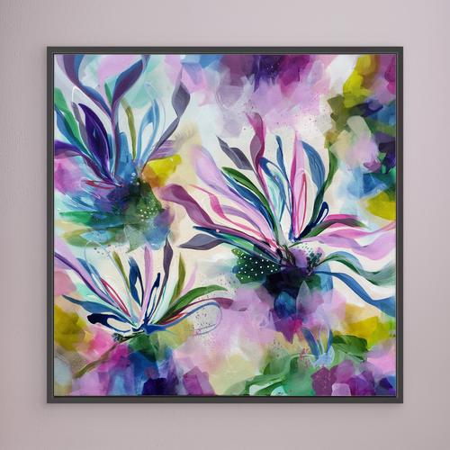Forever in Bloom - Framed Canvas Print by Susan Wooler