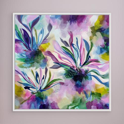 Forever in Bloom - Framed Canvas Print by Susan Wooler