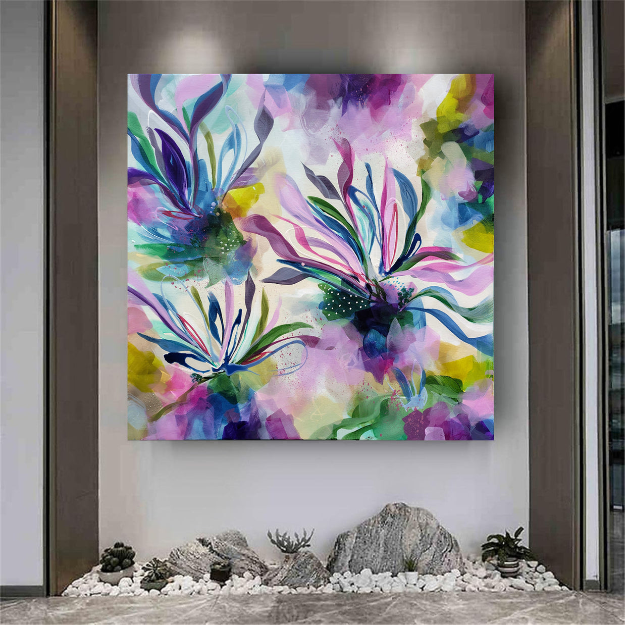Forever in Bloom - Framed Canvas Print by Susan Wooler