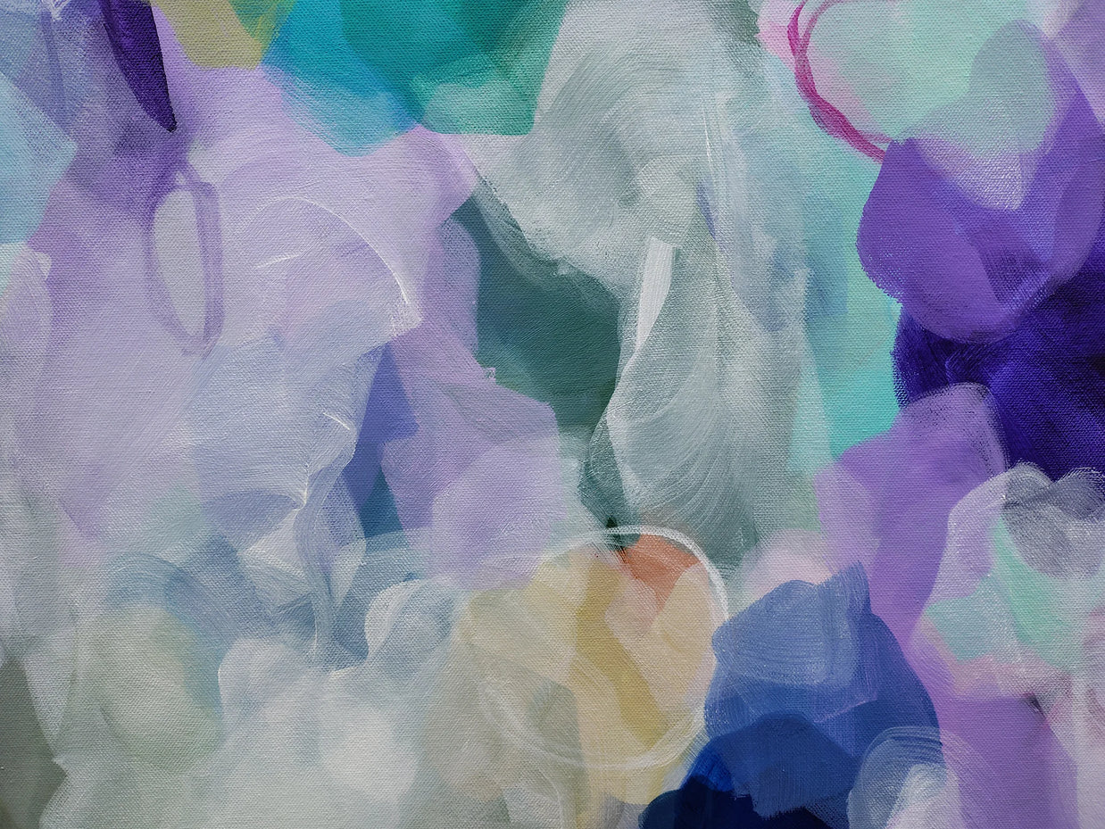 Close-up of colorful fabric with a soft focus effect