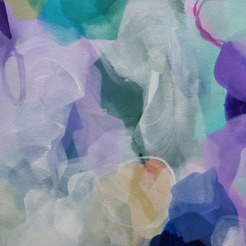 Close-up of colorful fabric with a soft focus effect