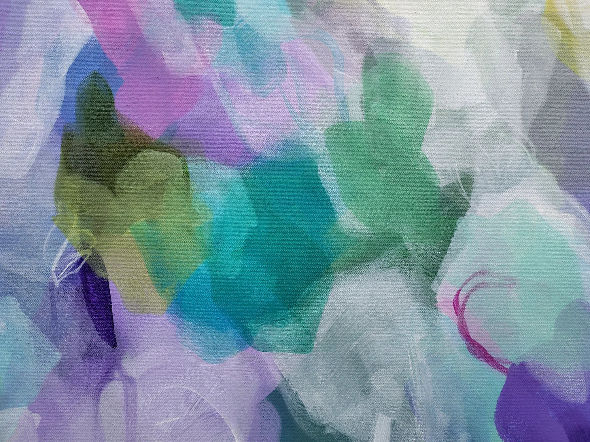 Abstract art with colorful brush strokes on a textured background