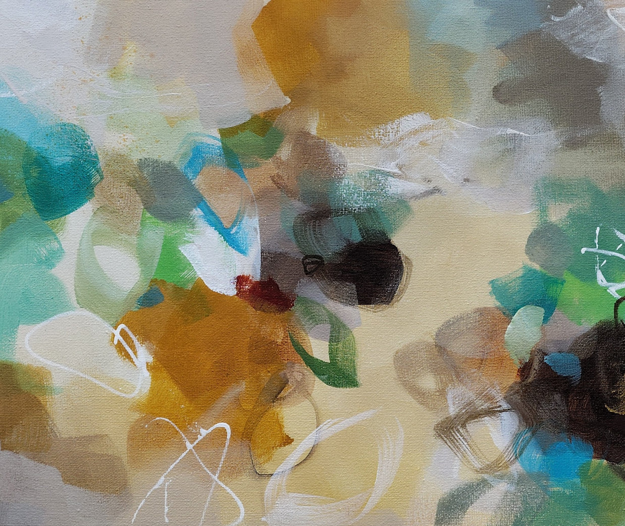 Golden Nectar II - Original Painting by Susan Wooler