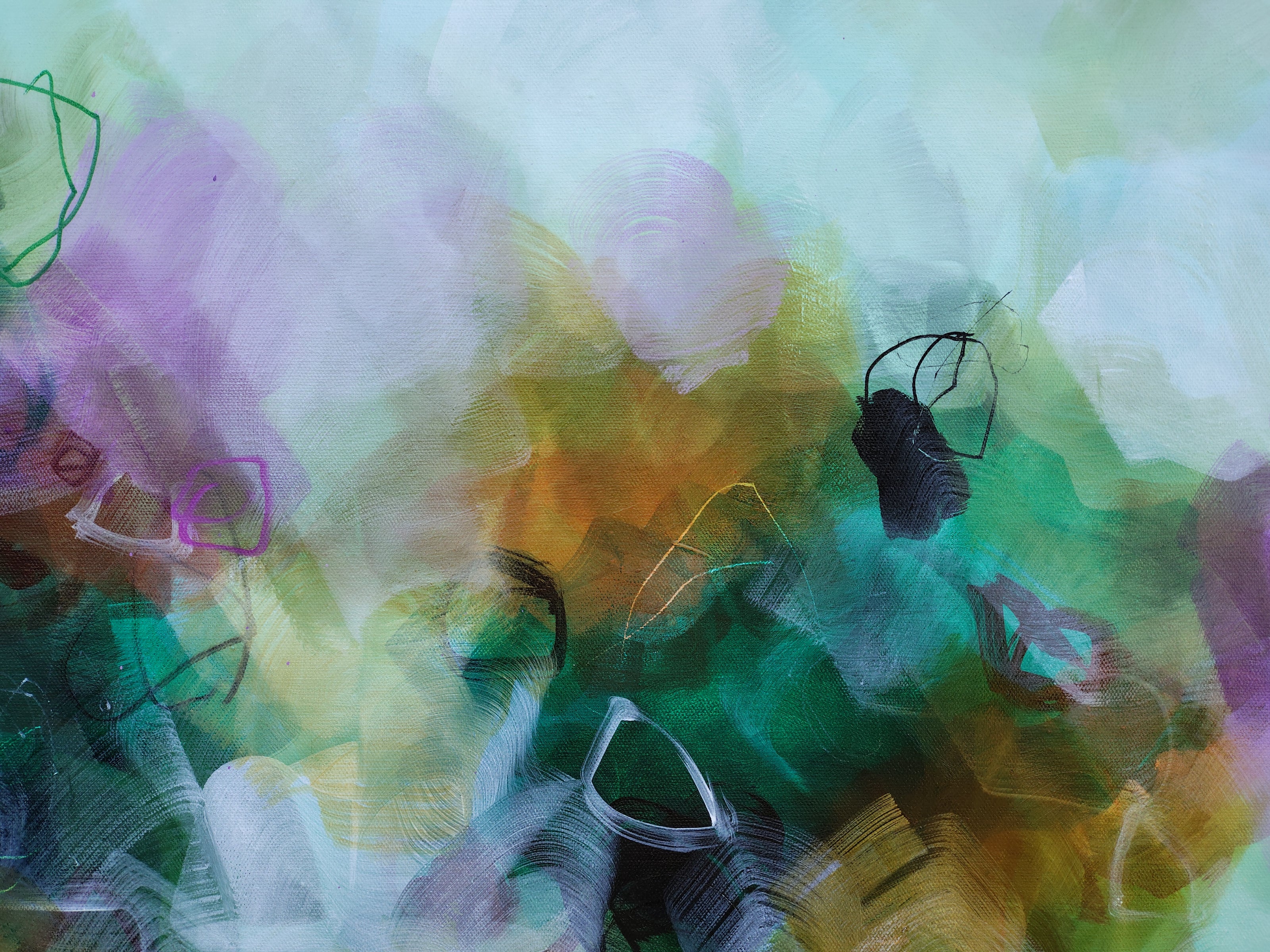 Whispers in the Forest - Original Painting by Susan Wooler
