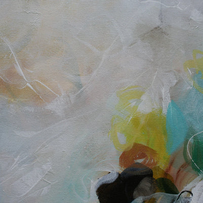 Abstract art with pastel colors on a textured surface