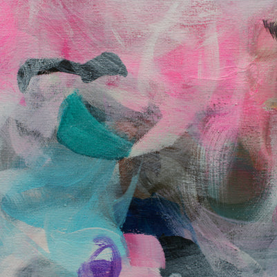 Pink Twilight Triptych - Original Painting by Susan Wooler