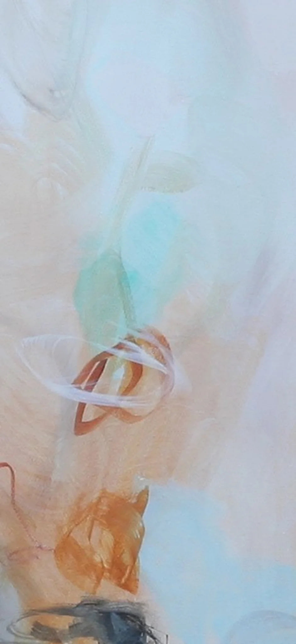 Abstract art with soft pastel colors on a light background