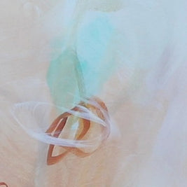 Abstract art with soft pastel colors on a light background