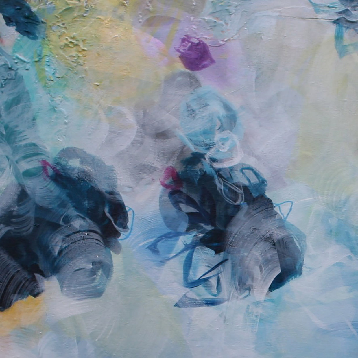 Petunia Blooms - Original Painting by Susan Wooler