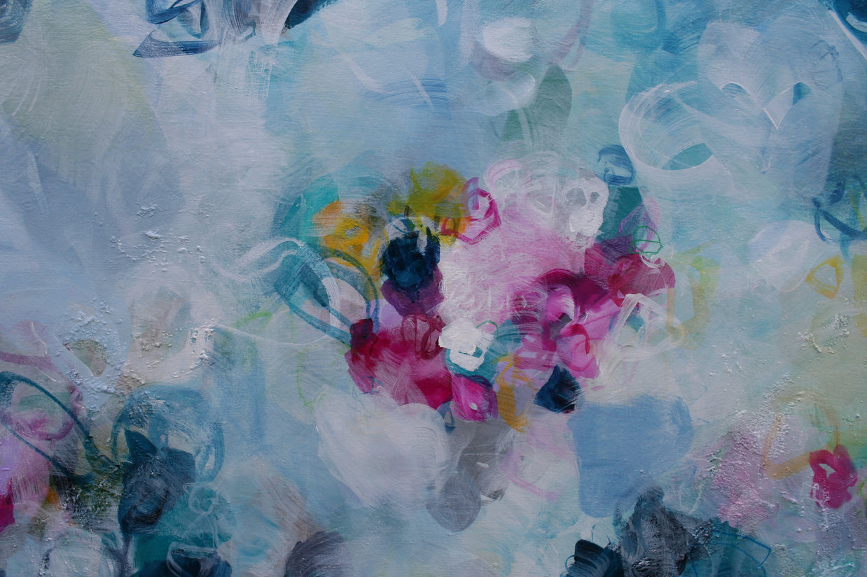 Petunia Blooms - Original Painting by Susan Wooler