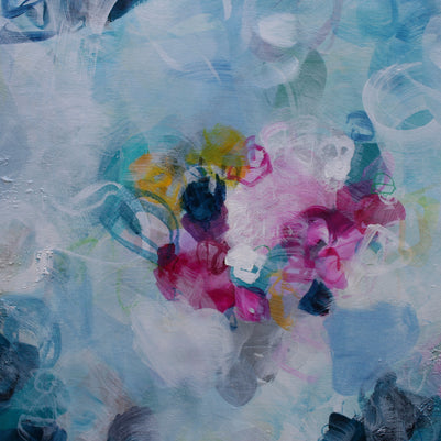 Petunia Blooms - Original Painting by Susan Wooler