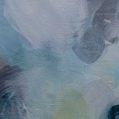 Abstract art with colorful brush strokes on a textured surface