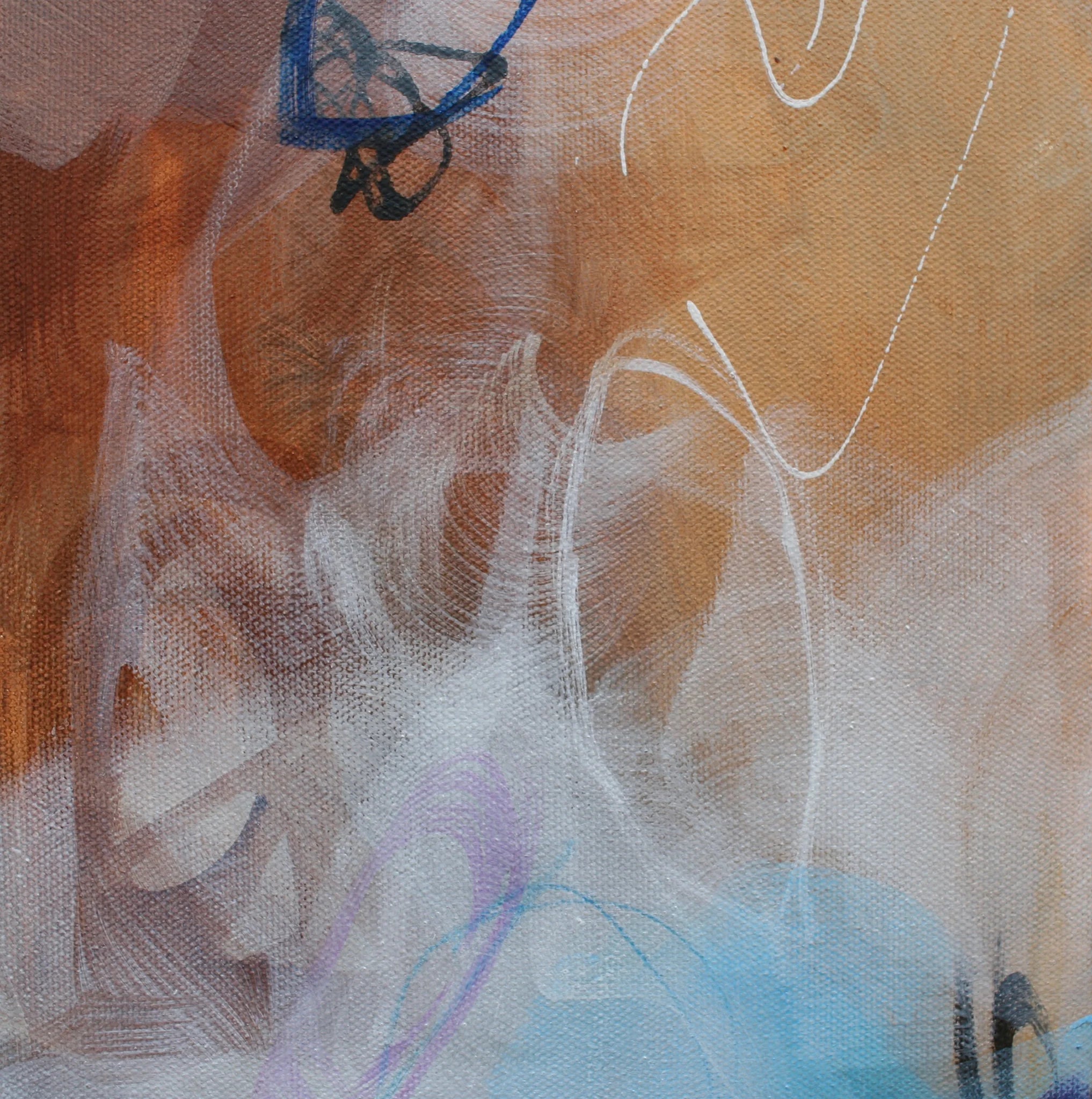 Abstract artwork with a focus on texture and color