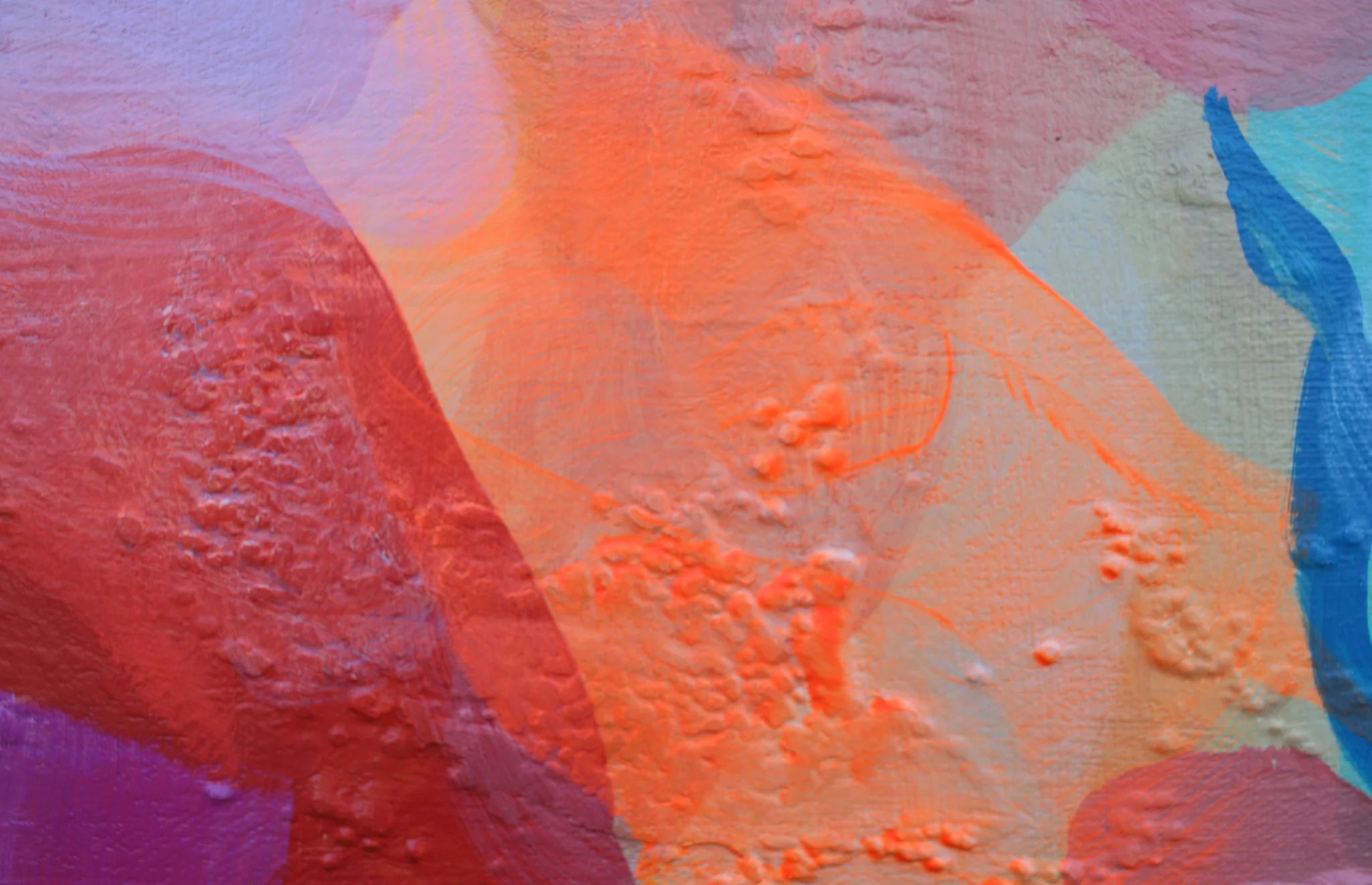 Abstract textured artwork with vibrant colors