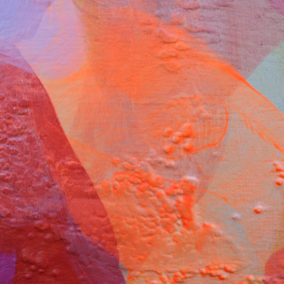 Abstract textured artwork with vibrant colors