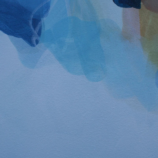 pale blue abstract panting