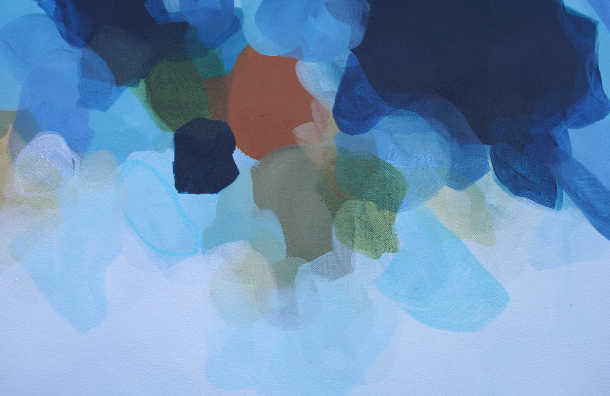 Blue Clouds - Original Painting by Susan Wooler