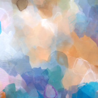 Abstract art with colorful brush strokes on a textured surface