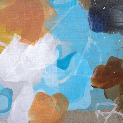 Moving Forward Triptych - Original Painting by Susan Wooler