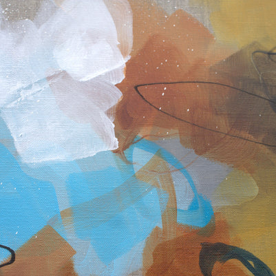 Moving Forward Triptych - Original Painting by Susan Wooler