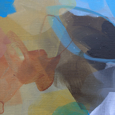 Moving Forward Triptych - Original Painting by Susan Wooler