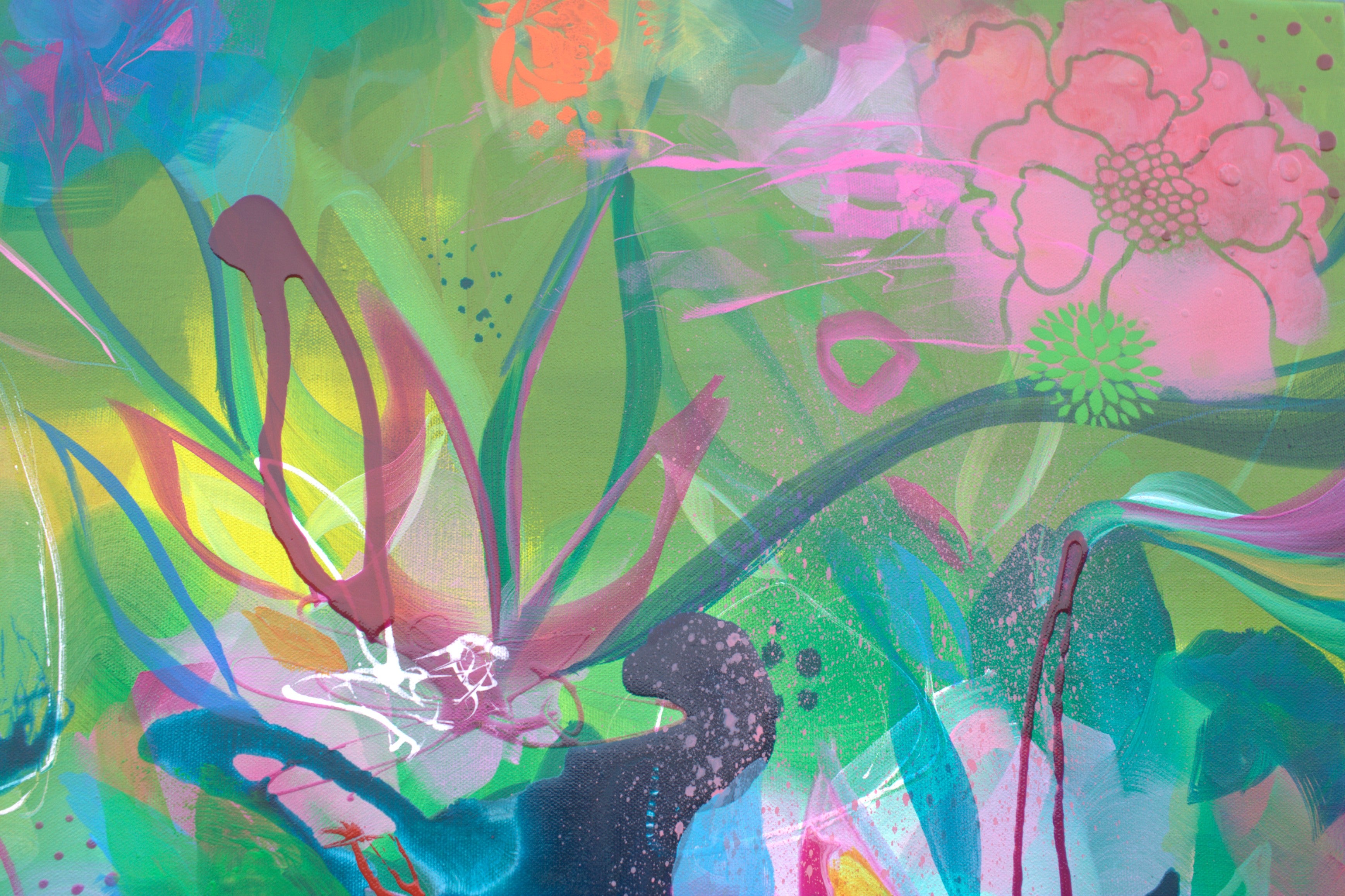 Feel As Free As The Wildflowers - Original Painting by Susan Wooler