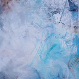 Soft Whispers Triptych - Original Painting by Susan Wooler