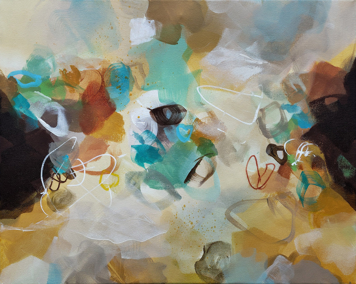 Golden Nectar - Original Painting by Susan Wooler