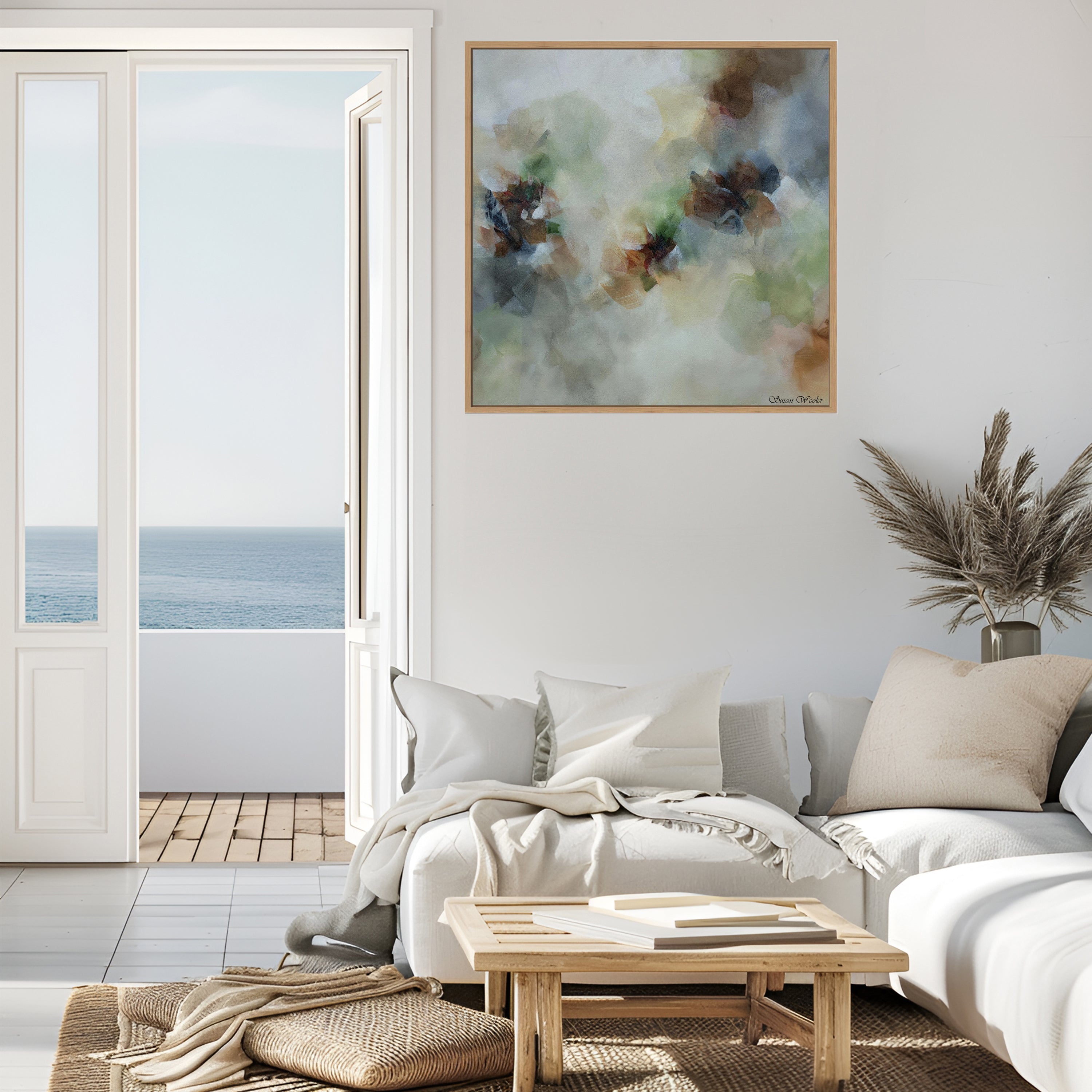 Earth Echoes - Framed Canvas Print by Susan Wooler