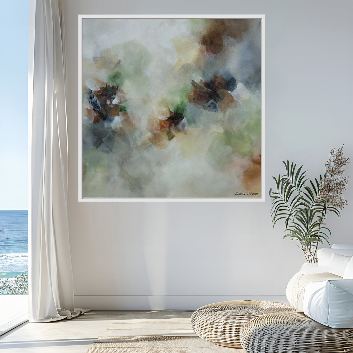 Earth Echoes - Framed Canvas Print by Susan Wooler