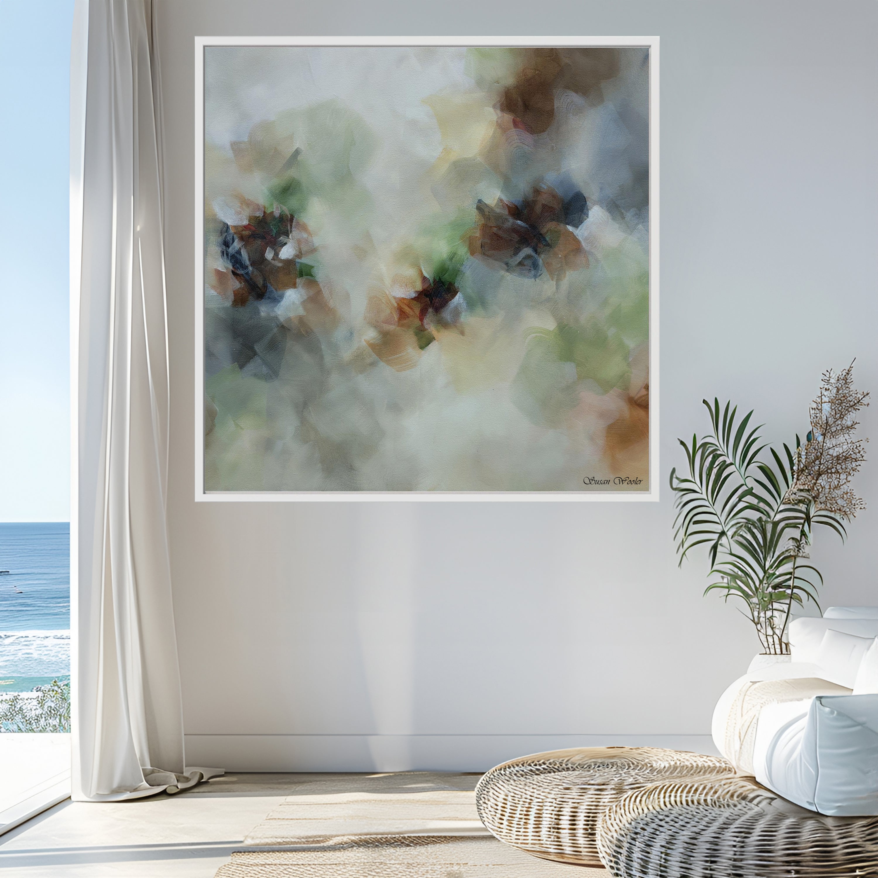Earth Echoes - Framed Canvas Print by Susan Wooler