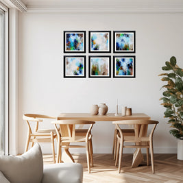 Set of Six Mini Art Prints - Sea Mist