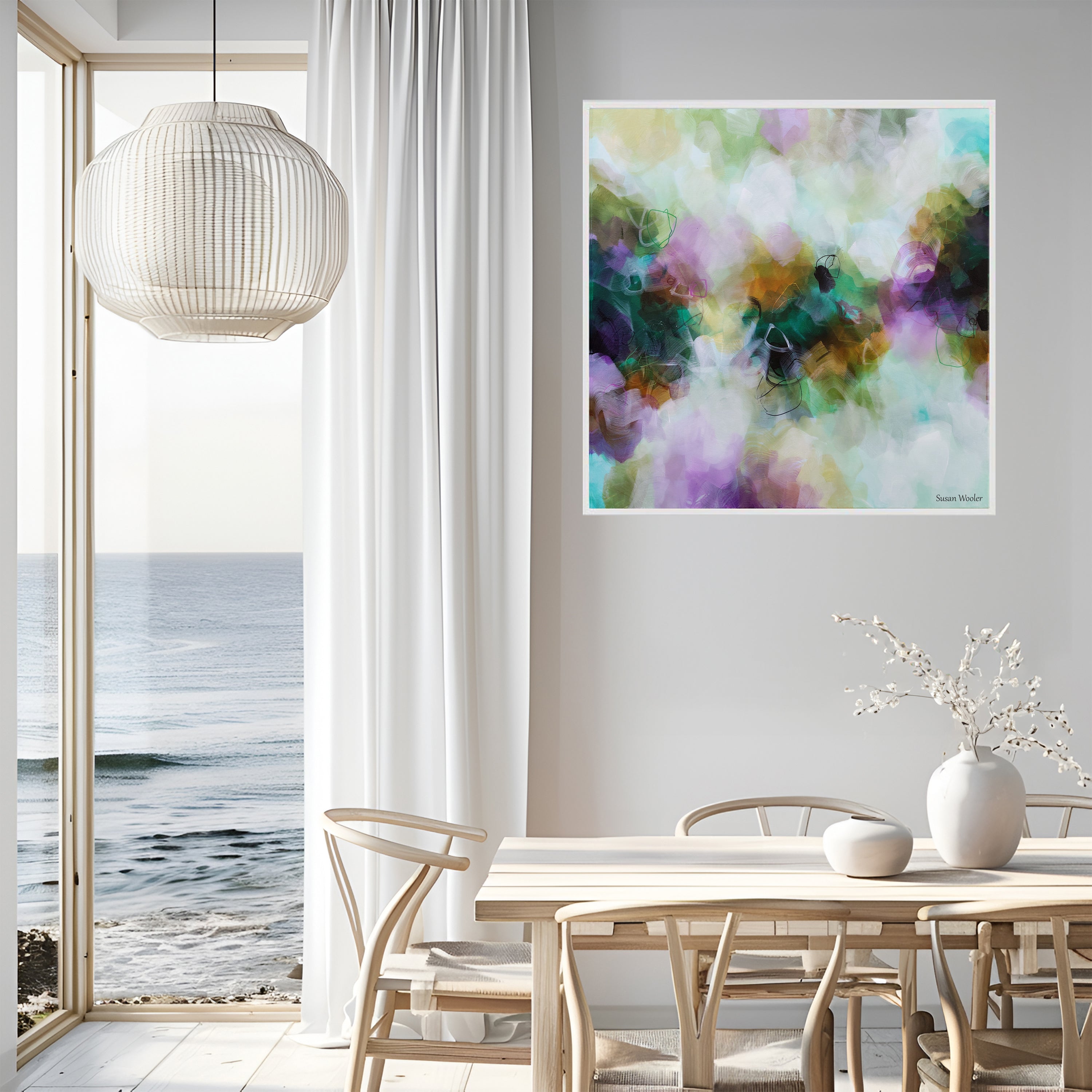 Whispers in the Forest- Framed Canas Print By Susan Wooler