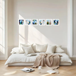 Set of Six Mini Art Prints - Sea Mist
