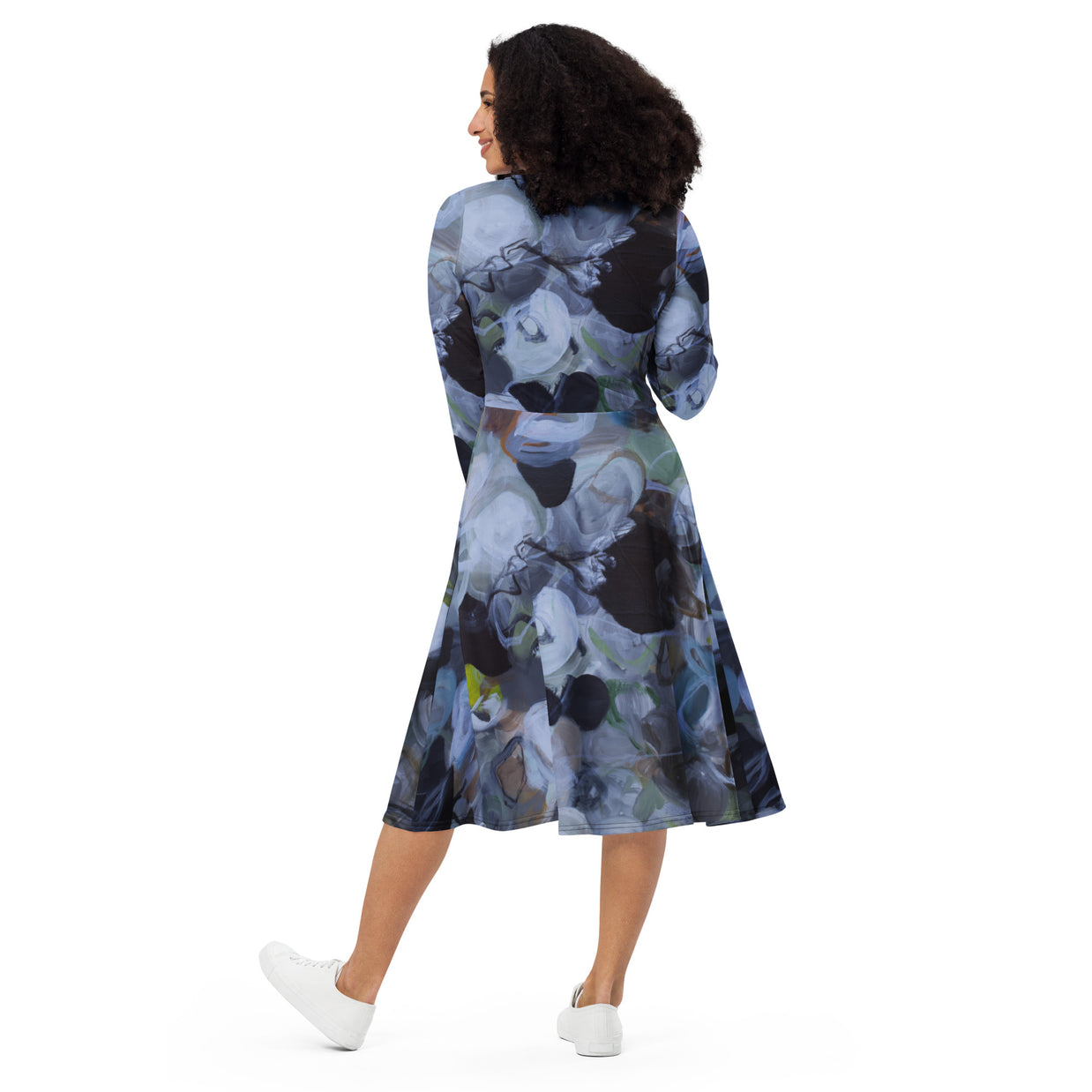 Long Sleeve Midi Dress - Noir Edit Collection