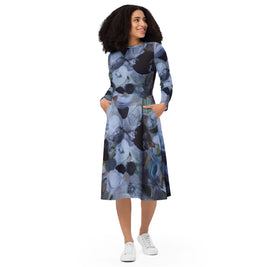 Long Sleeve Midi Dress - Noir Edit Collection