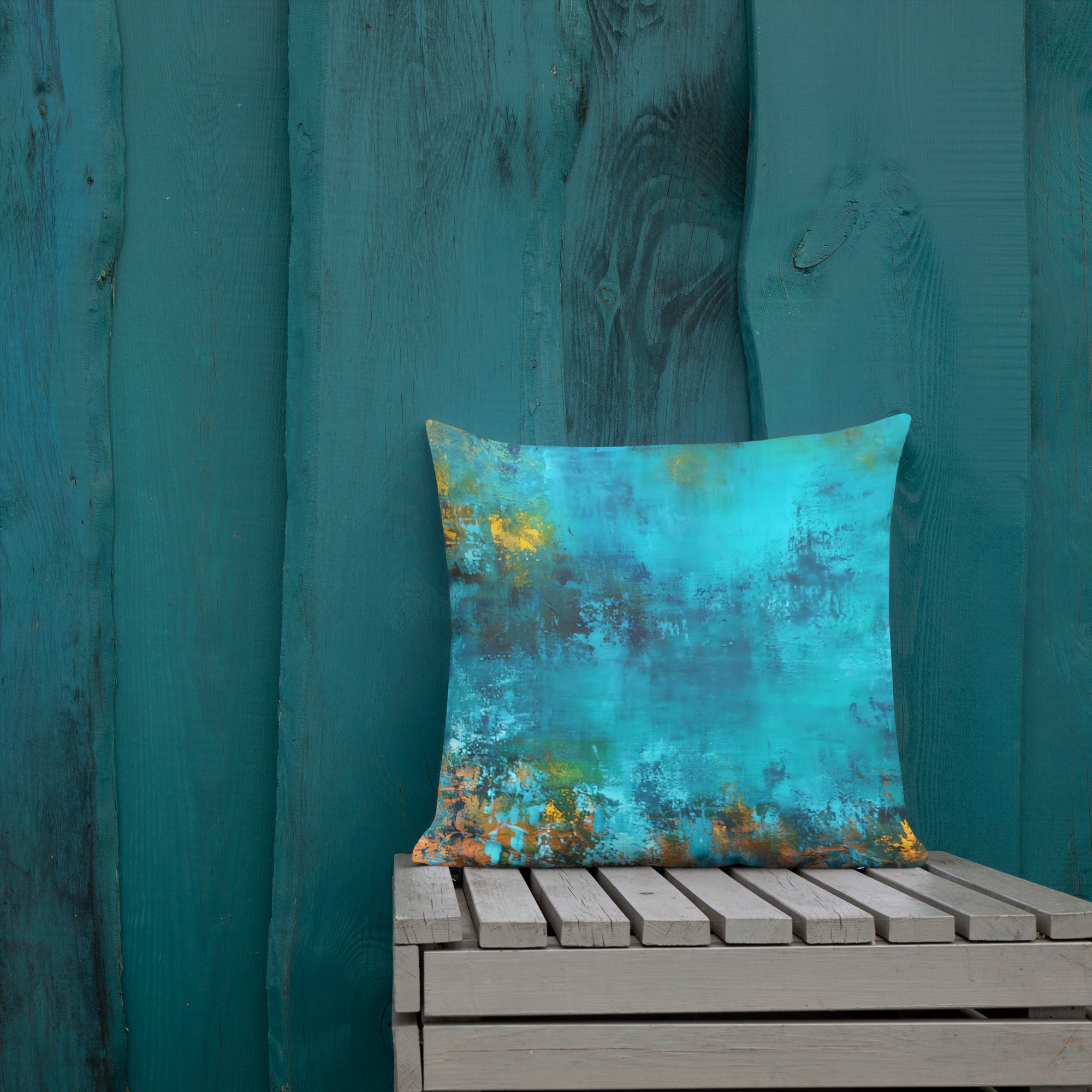 Serene Azure - Reversible Cushion