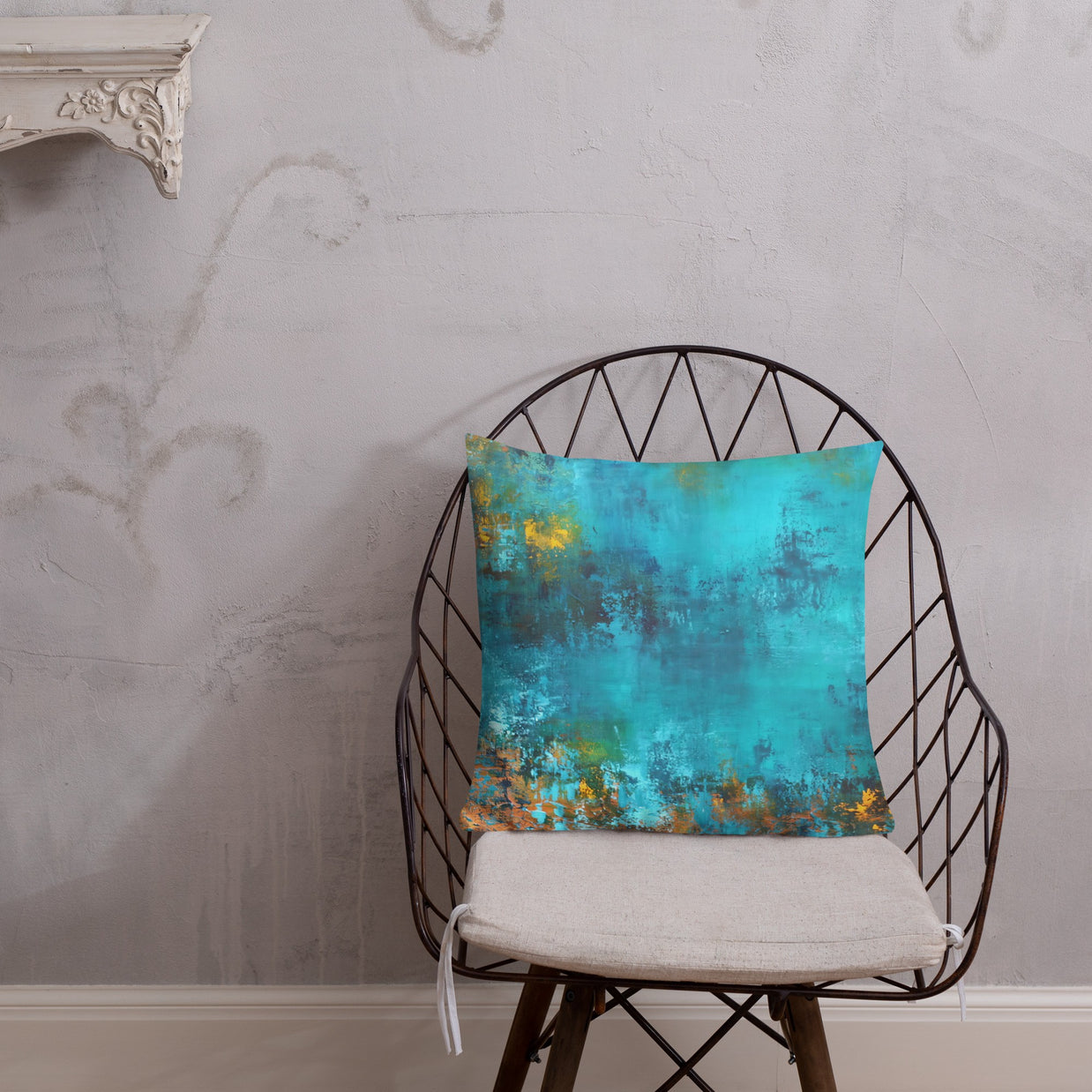 Serene Azure - Reversible Cushion