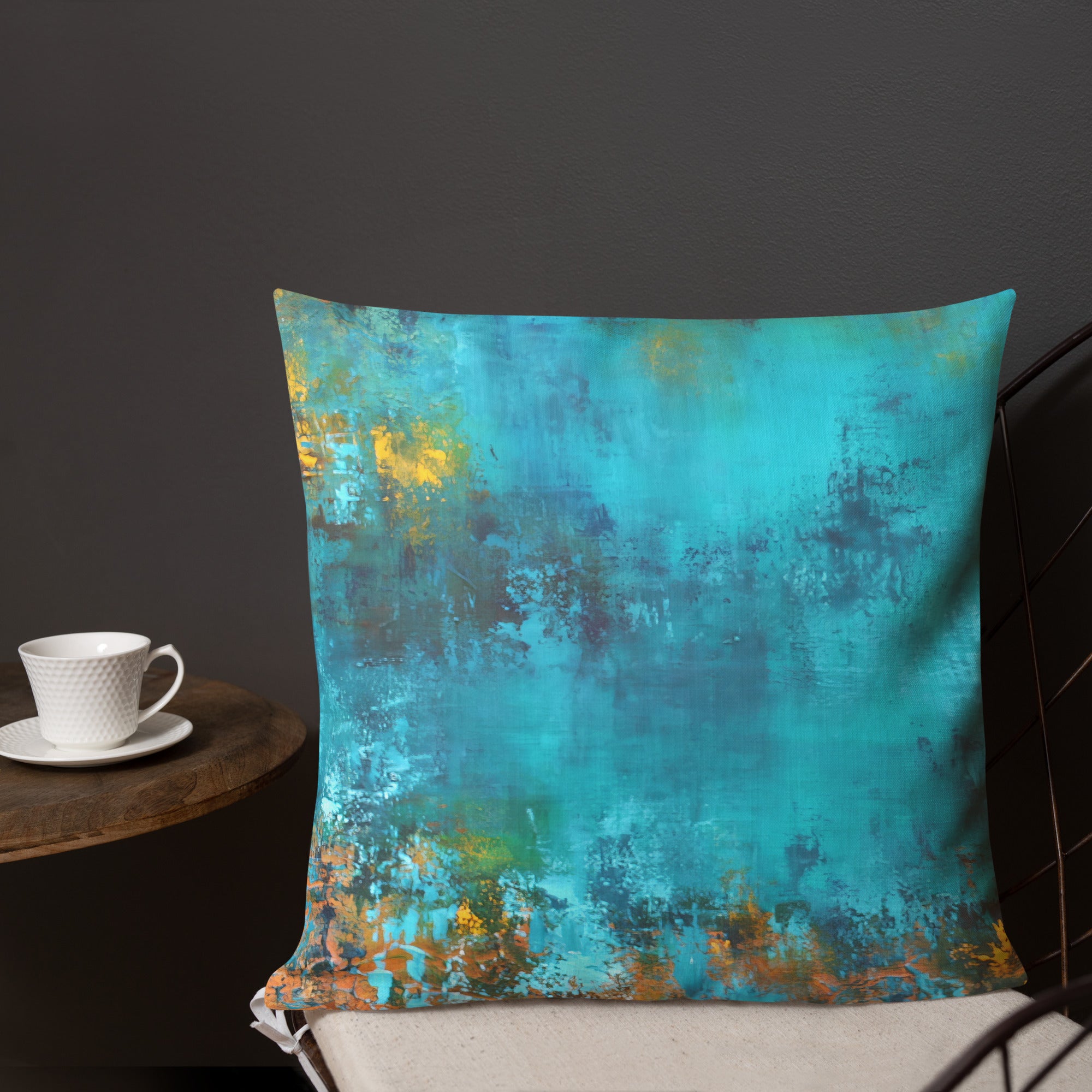 Serene Azure - Reversible Cushion