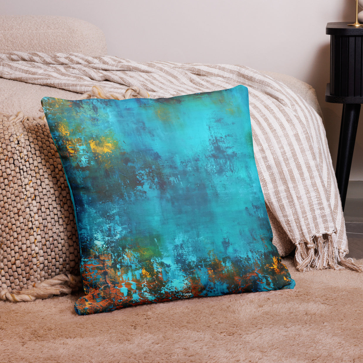 Serene Azure - Reversible Cushion