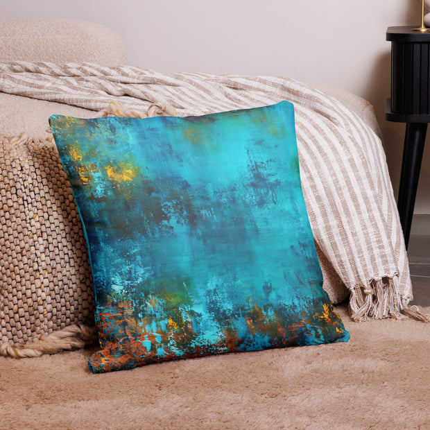 Serene Azure - Reversible Cushion