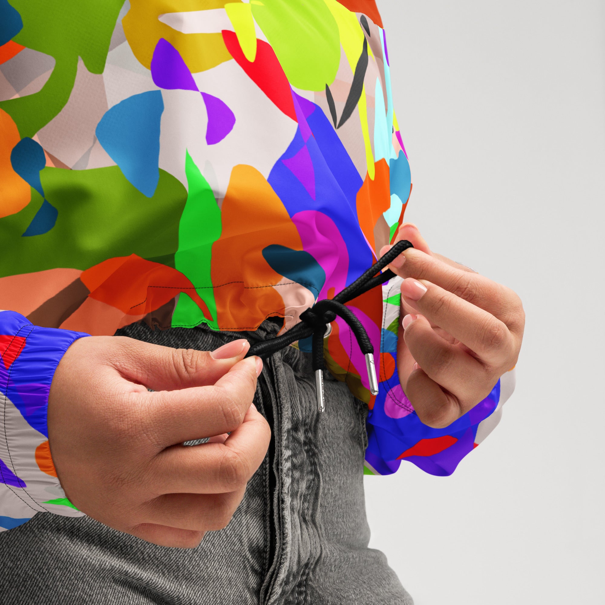 Women's Cropped Windbreaker - Cuban Salsa Collection