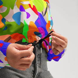 Women's Cropped Windbreaker - Cuban Salsa Collection