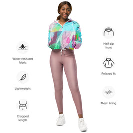 Women’s Cropped Windbreaker - The Barbados Collection