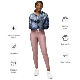 Women’s Cropped Windbreaker - Noir Edit Collection