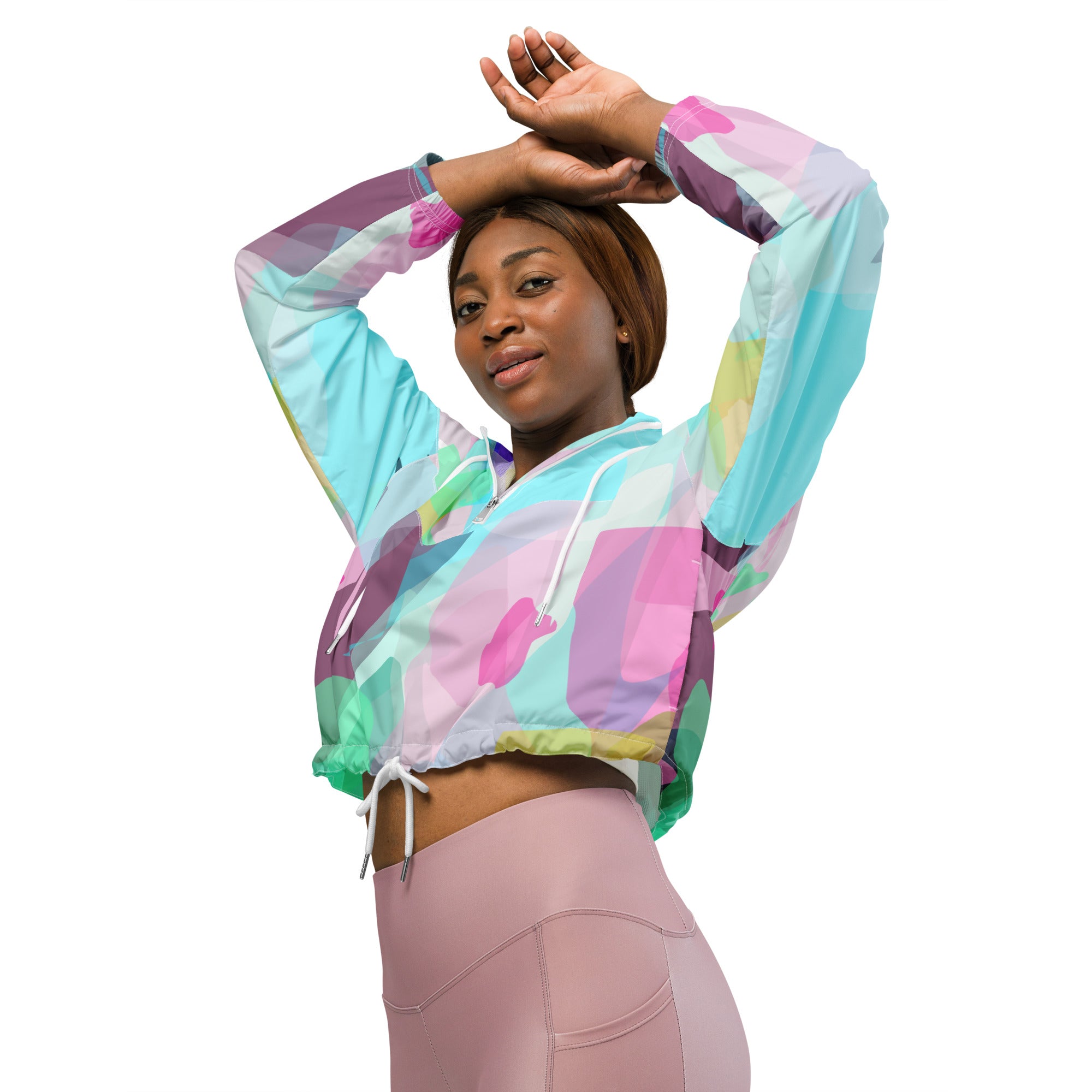 Women’s Cropped Windbreaker - The Barbados Collection