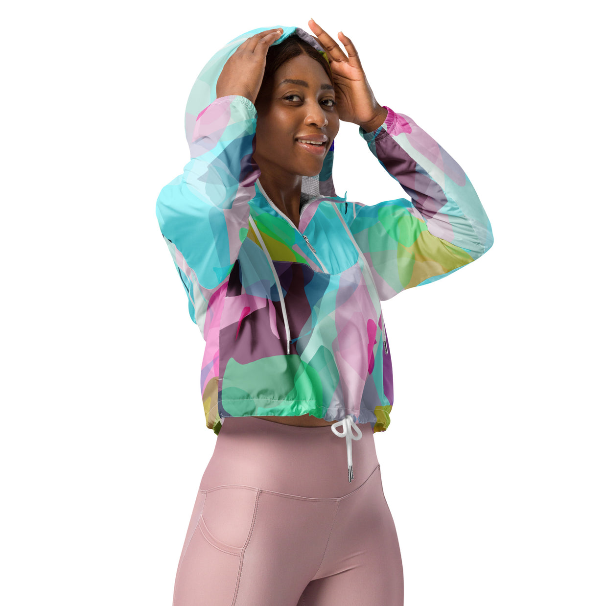 Women’s Cropped Windbreaker - The Barbados Collection
