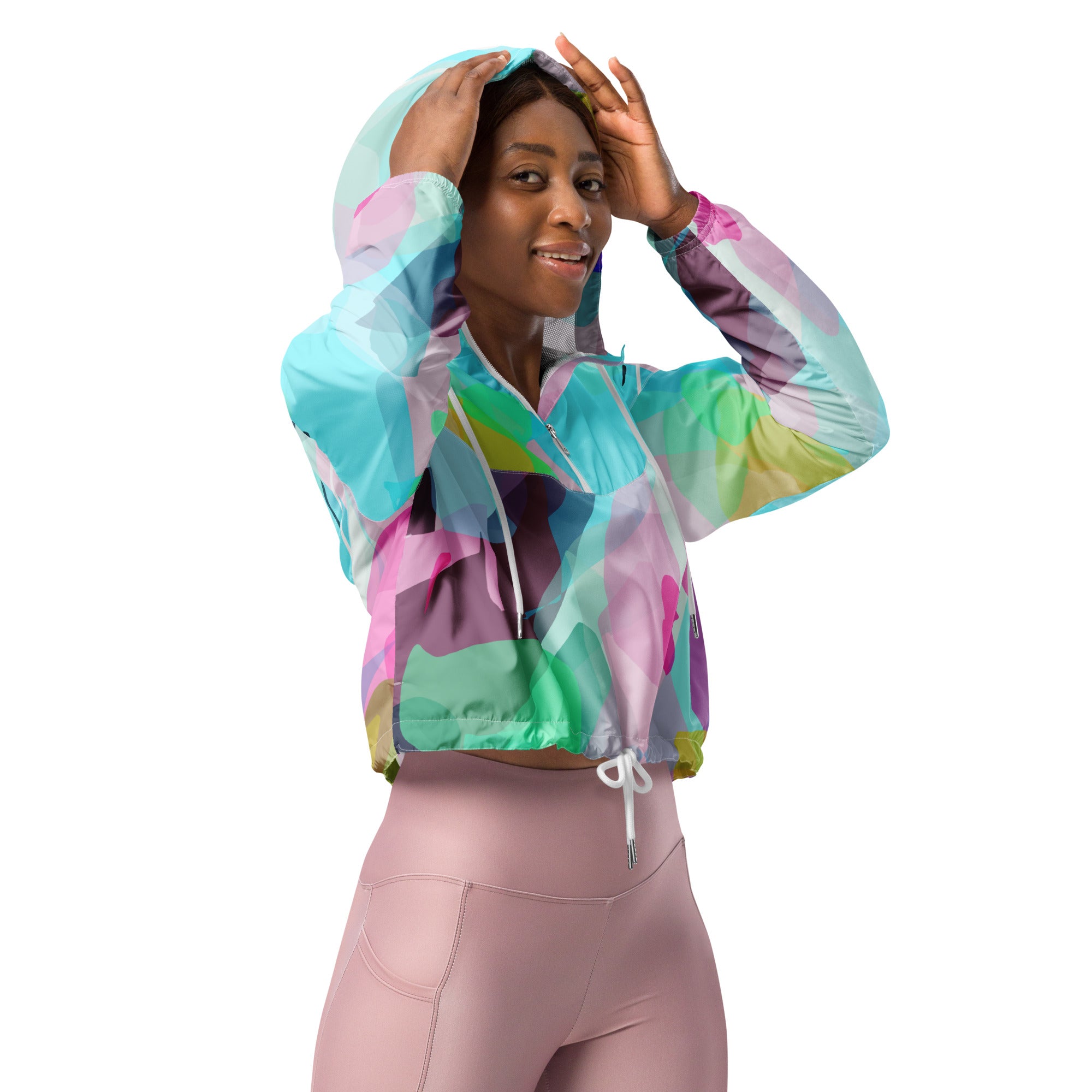 Women’s Cropped Windbreaker - The Barbados Collection